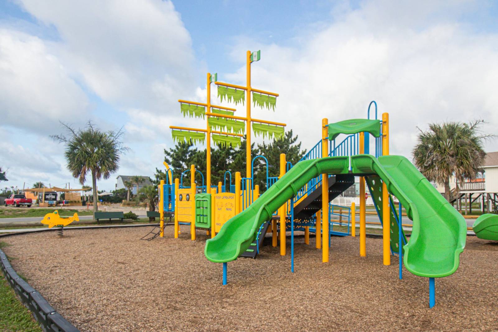 Pirate ship playground at Middleton Park
